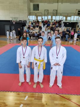 Karateisti na tekmovanju v Moravčah, april 2024 (3)